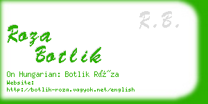 roza botlik business card